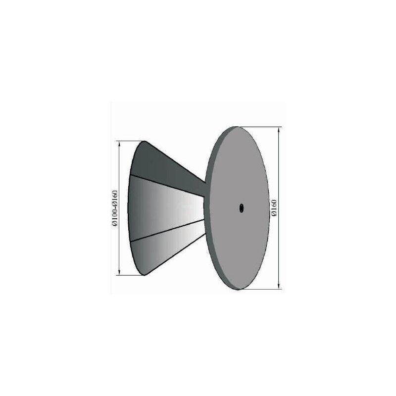 Deckel verstellbar Ø100 - 160