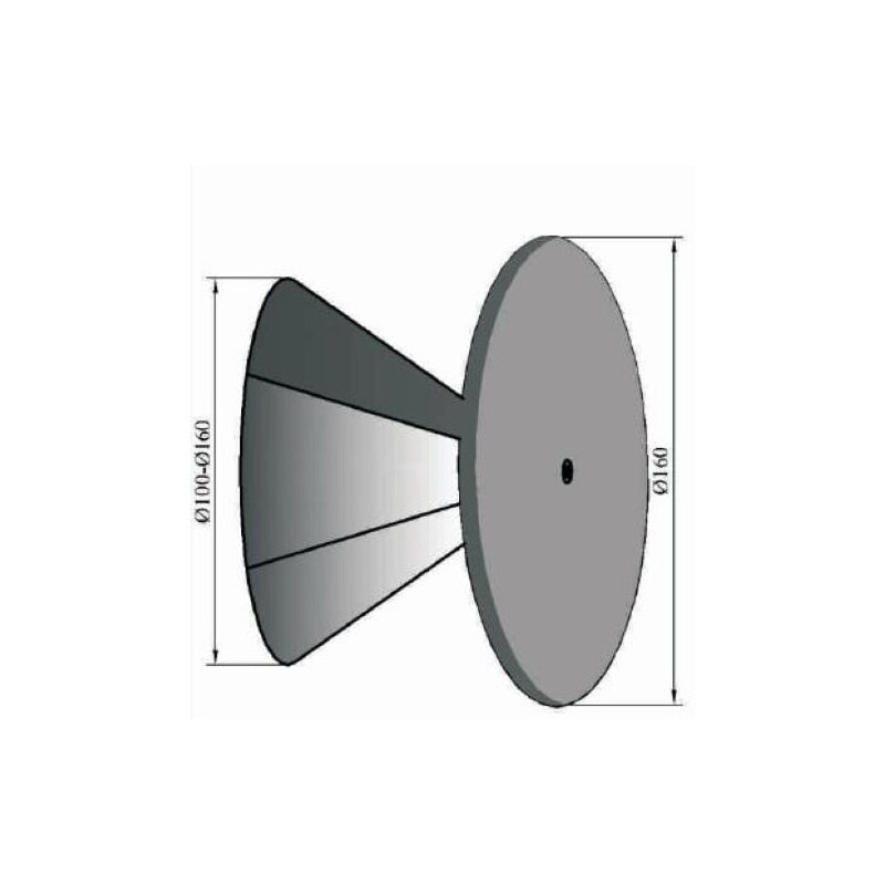 Deckel verstellbar Ø100 - 160