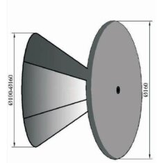 Deckel verstellbar Ø100 - 160