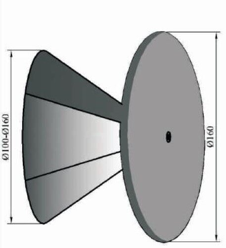 Deckel verstellbar Ø100 - 160