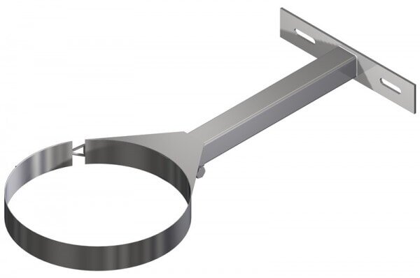 Firestar Wandhalter 50-250 mm für DN 700 Mesh + Glas (3.Generation) - Edelstahl gebürstet