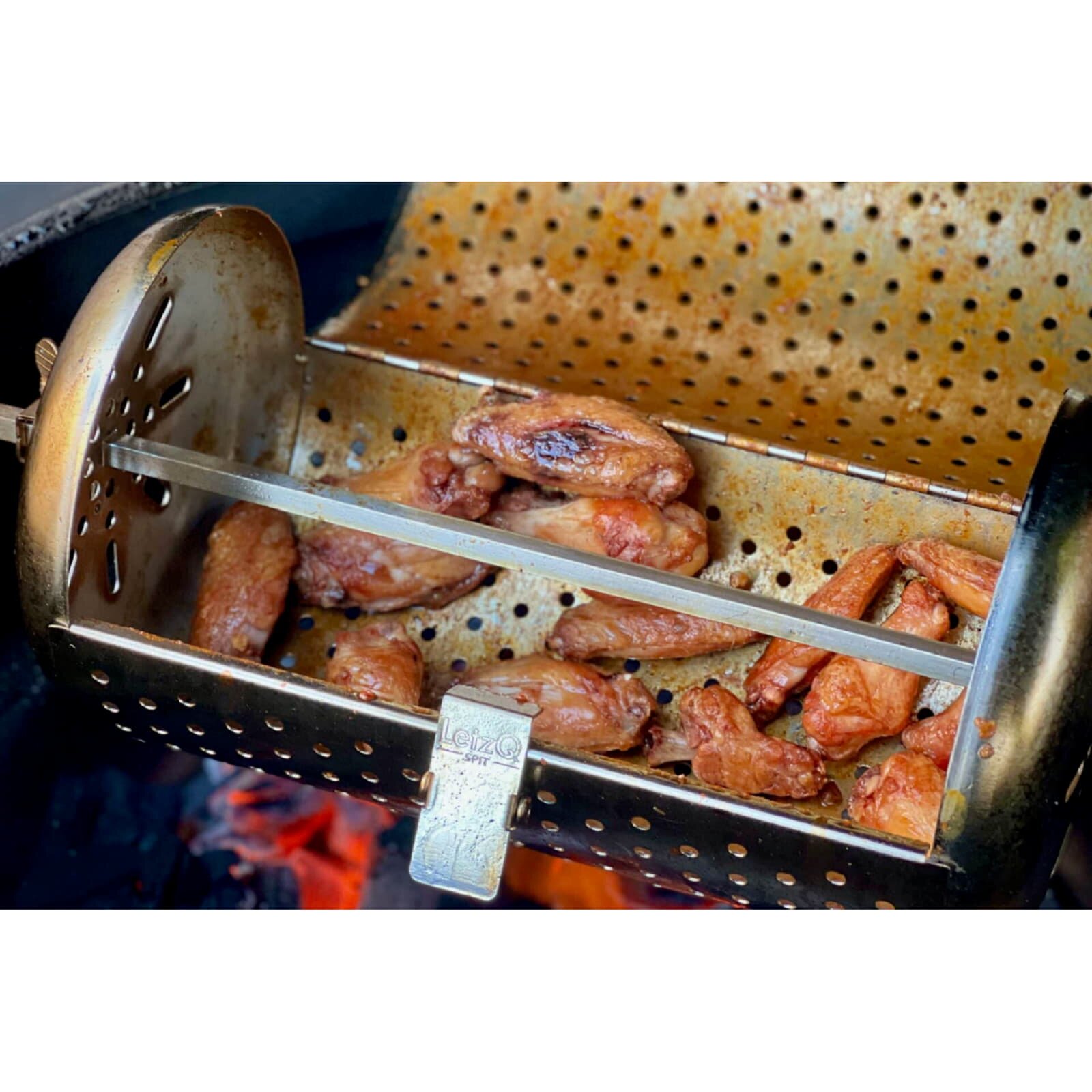 Big Green Egg - LetzQ Spit - Grillkorb für Drehspieß