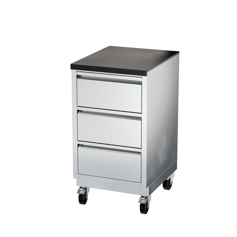 Vivandio Outdoorküche quub - Schubladenmodul, Silber