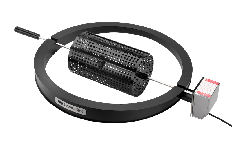 Big Green Egg - runder Grillkorb für Drehspieß / Rottisserie - L, XL