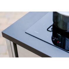 Vivandio Outdoork&uuml;che quub - K&uuml;hlschrank + Kochmodul Induktion - Schwarz