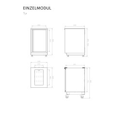 Vivandio Outdoork&uuml;che quub - Kochmodul Induktion - Silber