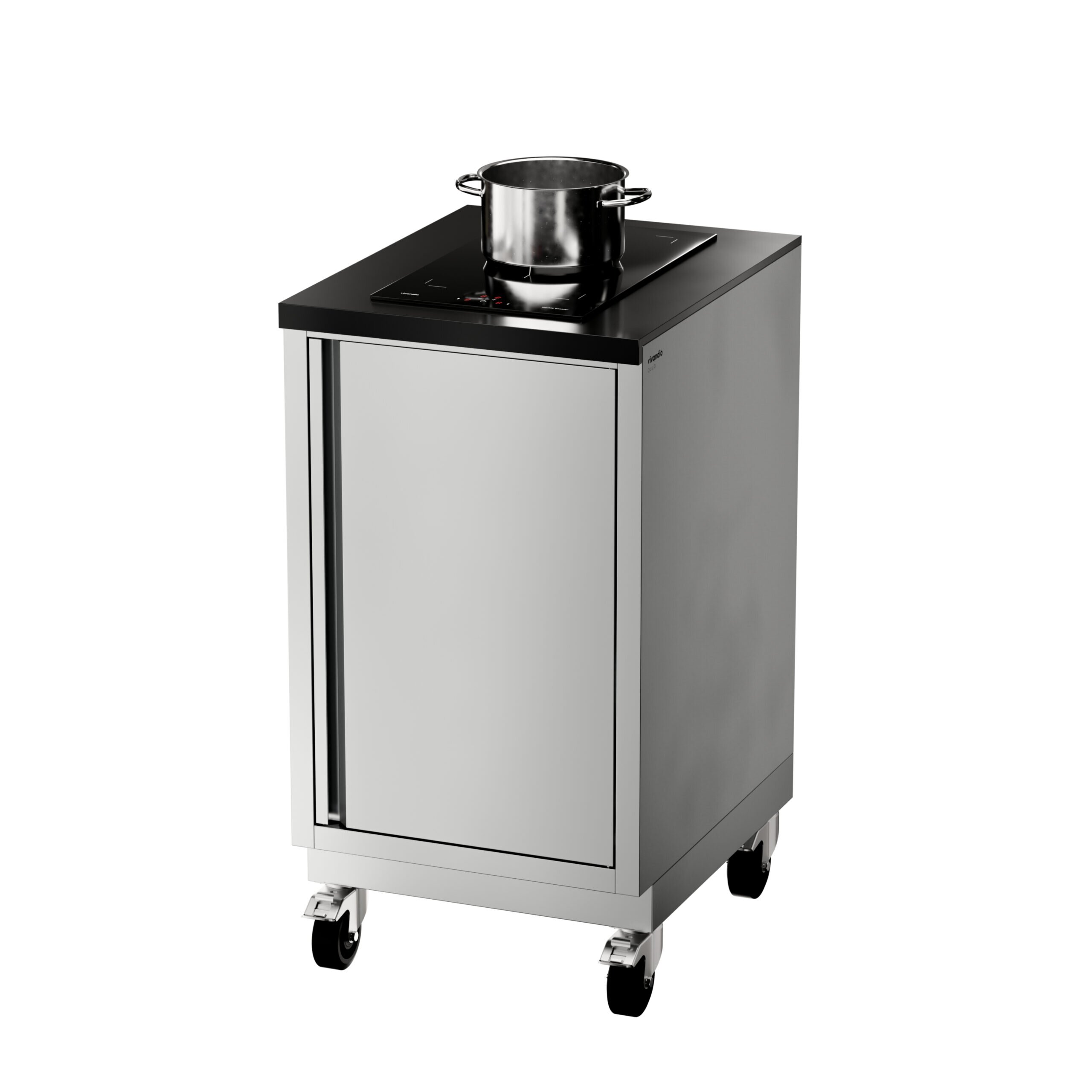 Vivandio Outdoorküche quub - Kochmodul Induktion - Silber