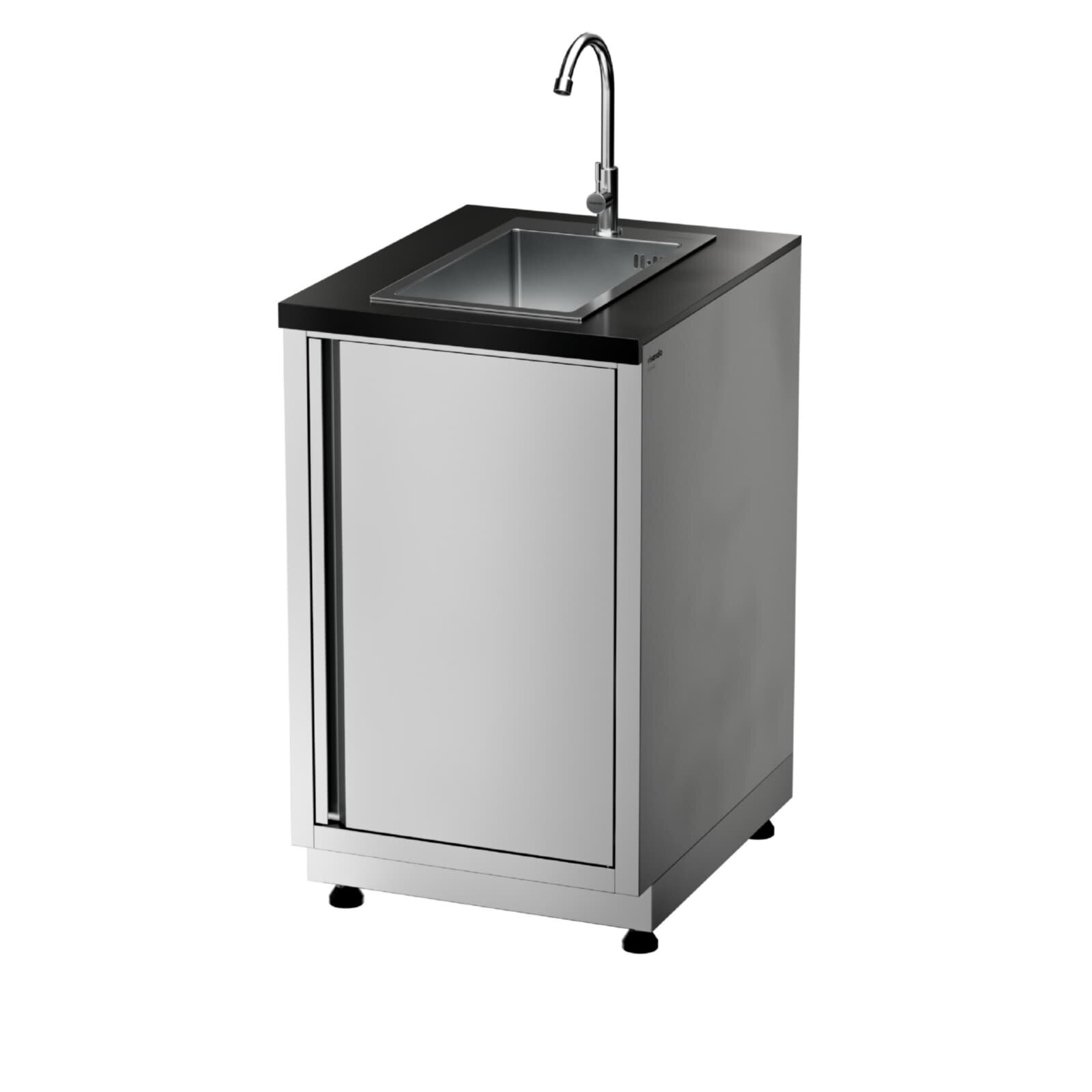 Vivandio Outdoorküche quub - Spülmodul - Silber