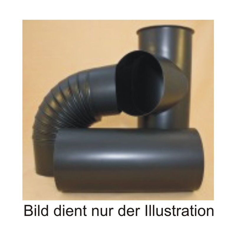 Rauchrohr Ø120 x 750 x 0,6 mm gebläut