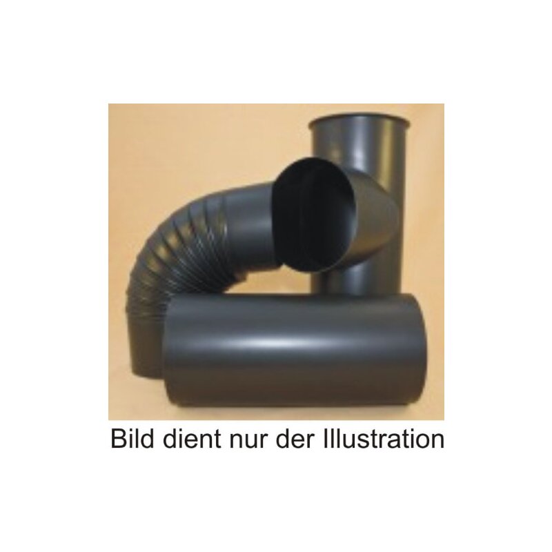 Rauchrohr Ø120 x 750 x 0,6 mm gebläut