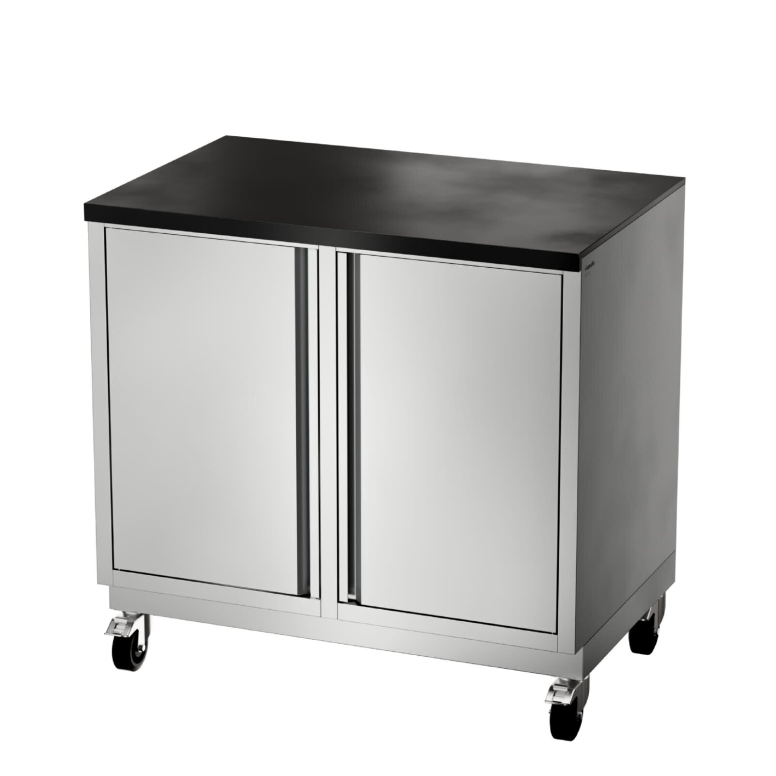 Vivandio Outdoorküche quub - Doppel Schrankmodul - Silber