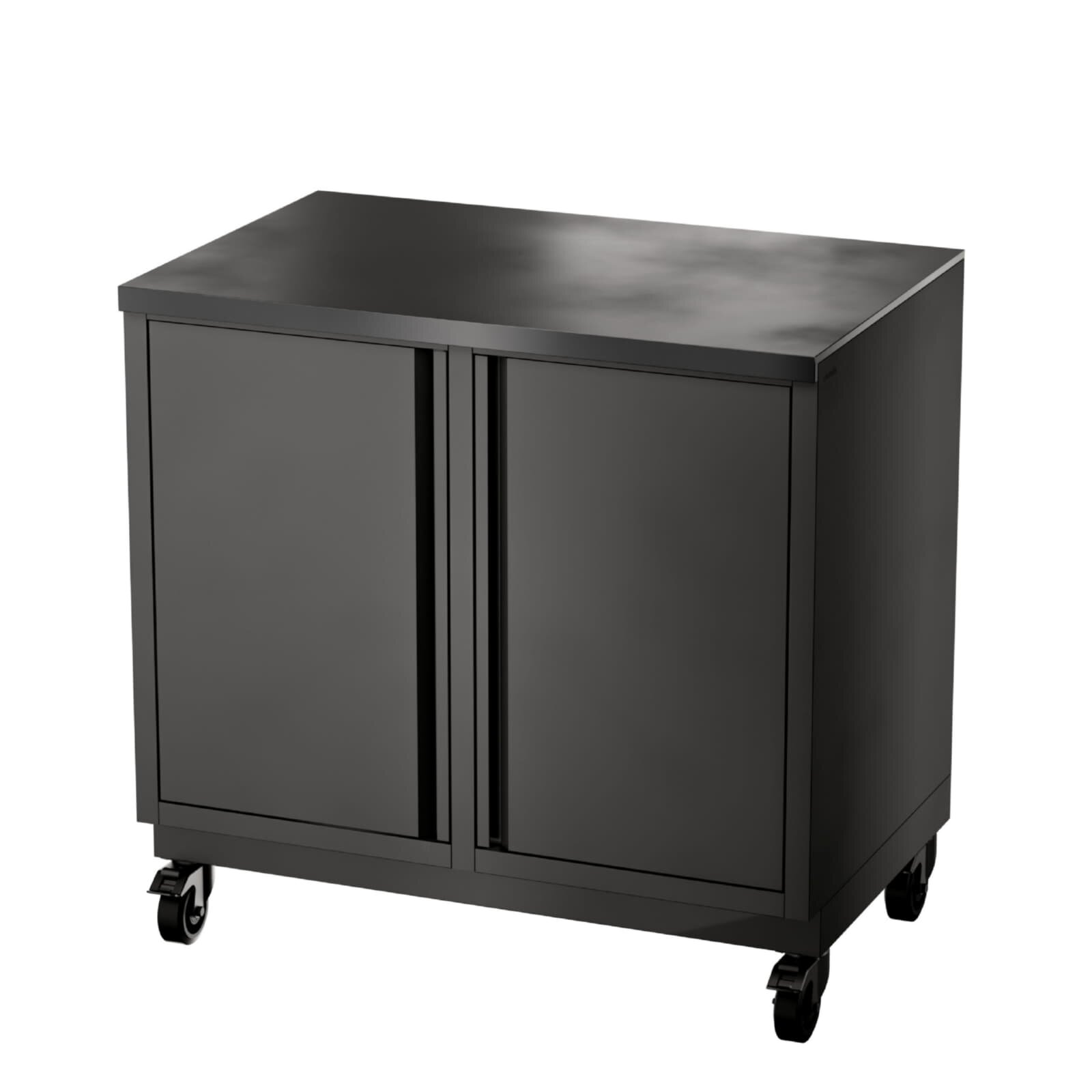 Vivandio Outdoorküche quub - Doppel Schrankmodul - Schwarz