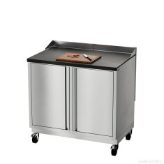 Vivandio Outdoork&uuml;che quub - K&uuml;hlschrank + Schrankmodul - Silber