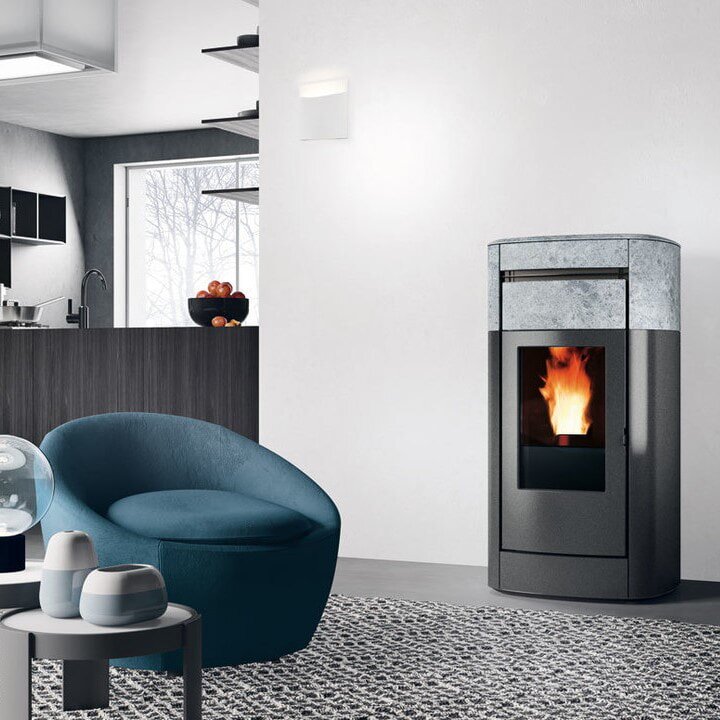 Pelletofen Edilkamin Vyda2 Evo (kanaliserbar)  - 12,6 kW