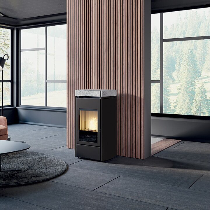 Pelletofen Edilkamin Lena 9+ Evo (kanalisierbar) - 9,2 kW