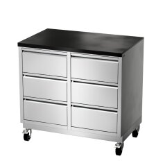 Vivandio Outdoorküche quub - Doppel Schubladenmodul...