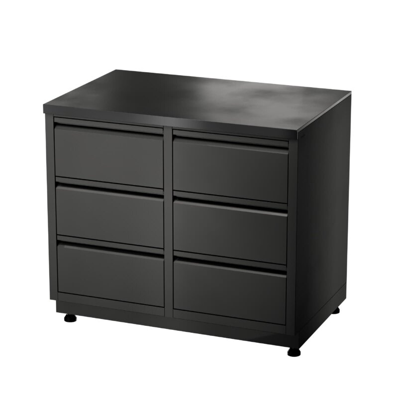 Vivandio Outdoorküche quub - Doppel Schubladenmodul - Schwarz