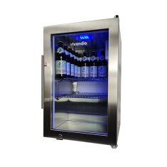 Vivandio Outdoork&uuml;che quub - Doppel K&uuml;hlschrankmodul - Silber