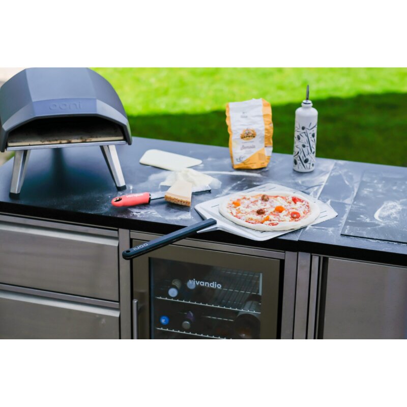 Vivandio Outdoorküche - quub Pizzastation - Silber