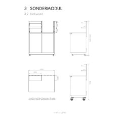 Vivandio Outdoorküche - quub Pizzastation - Schwarz