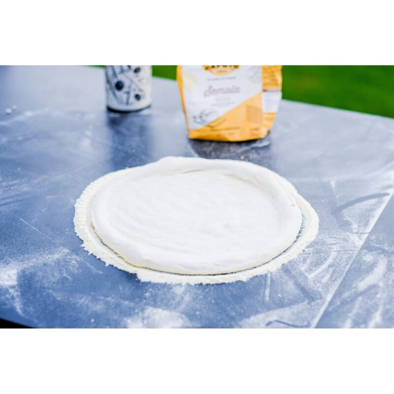 Vivandio quub Tisch für Pizzaofen, Silber