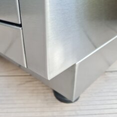 Vivandio quub Tisch für Pizzaofen, Silber