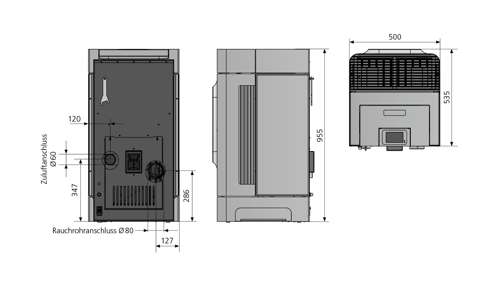 Pelletofen Oranier Calimo - 6,4 kW