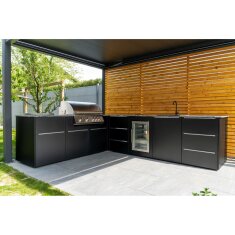 Vivandio elements - Modul Schrank 3/3-Tür, mattschwarz