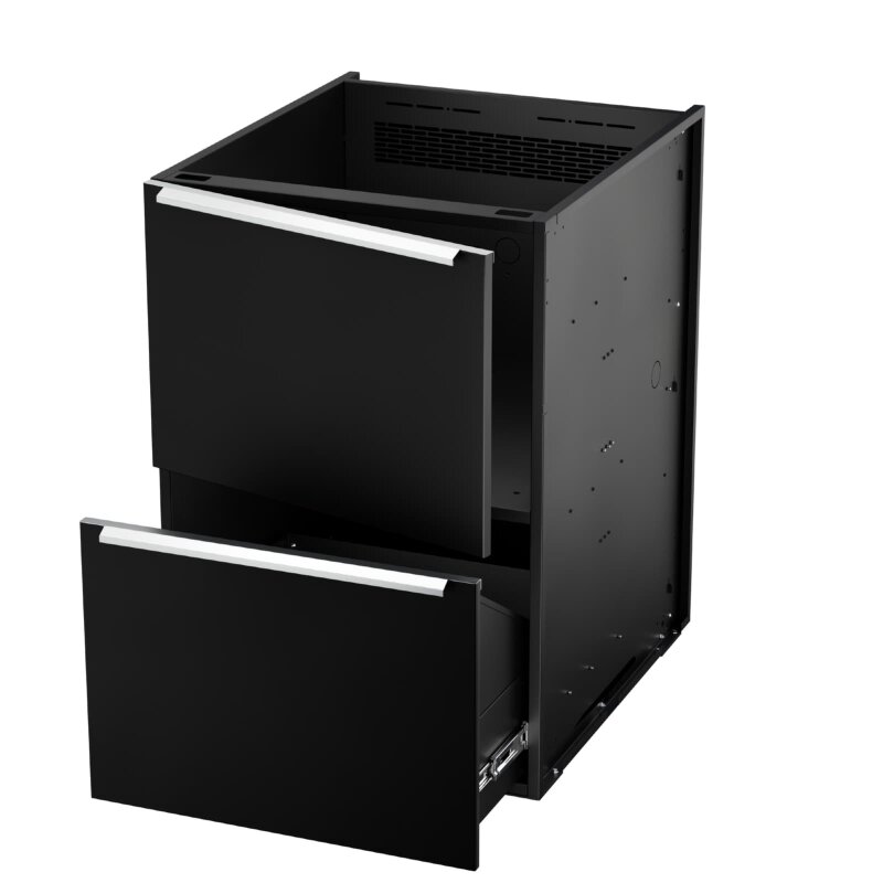 Vivandio elements - Einzelmodul 2 x 1/2 Modul, mattschwarz