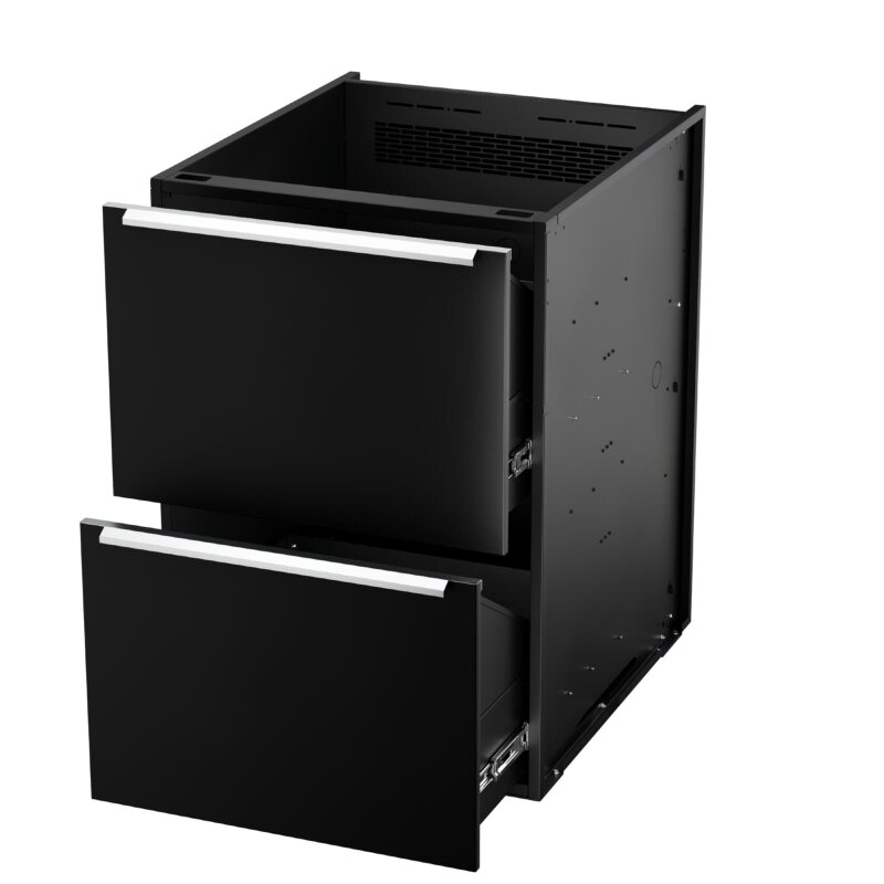 Vivandio elements - Einzelmodul 2 x 1/2 Modul, mattschwarz