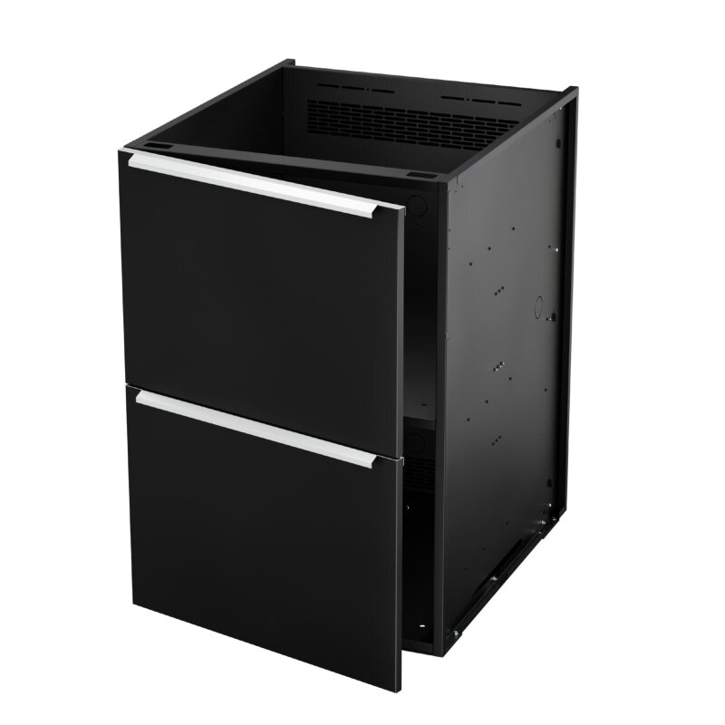 Vivandio elements - Einzelmodul 2 x 1/2 Modul, mattschwarz