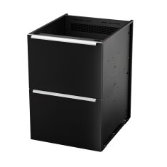 Vivandio elements - Einzelmodul 2 x 1/2 Modul, mattschwarz