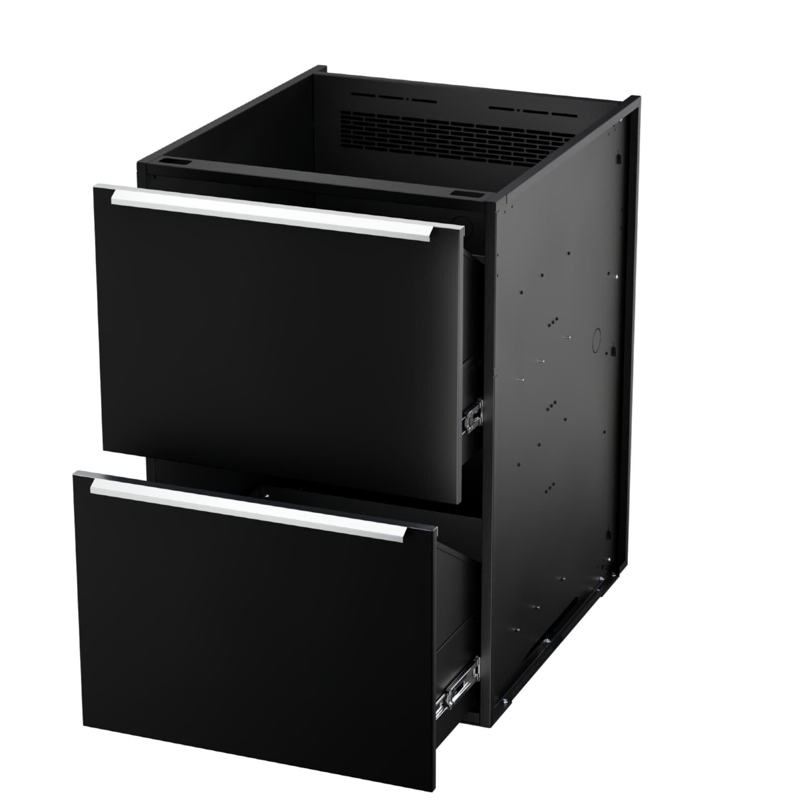 Vivandio elements - Einzelmodul 2 x 1/2 Modul, mattschwarz