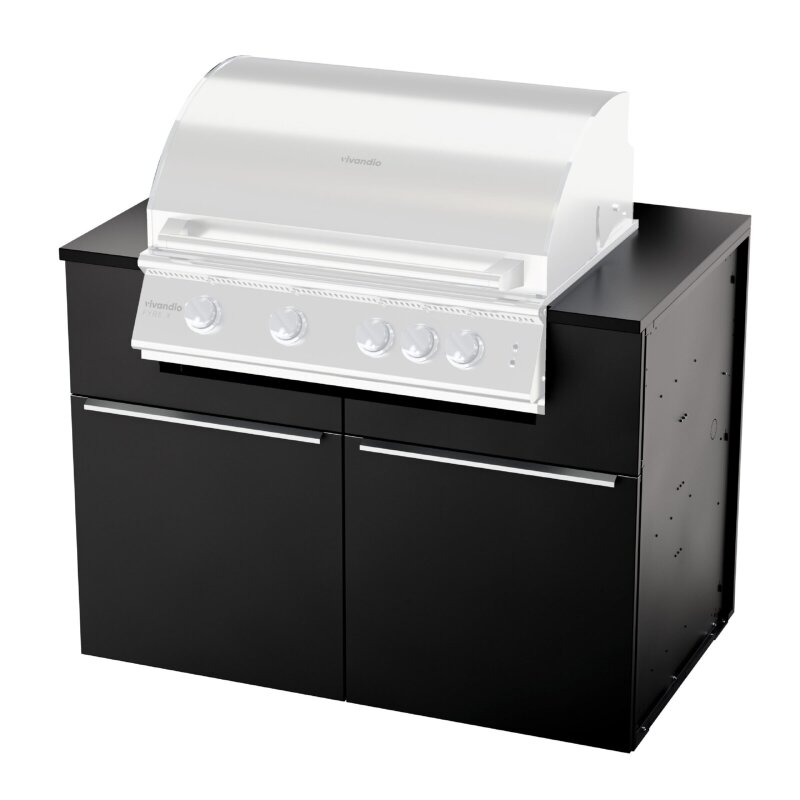 Vivandio elements - Grill Modul, mattschwarz