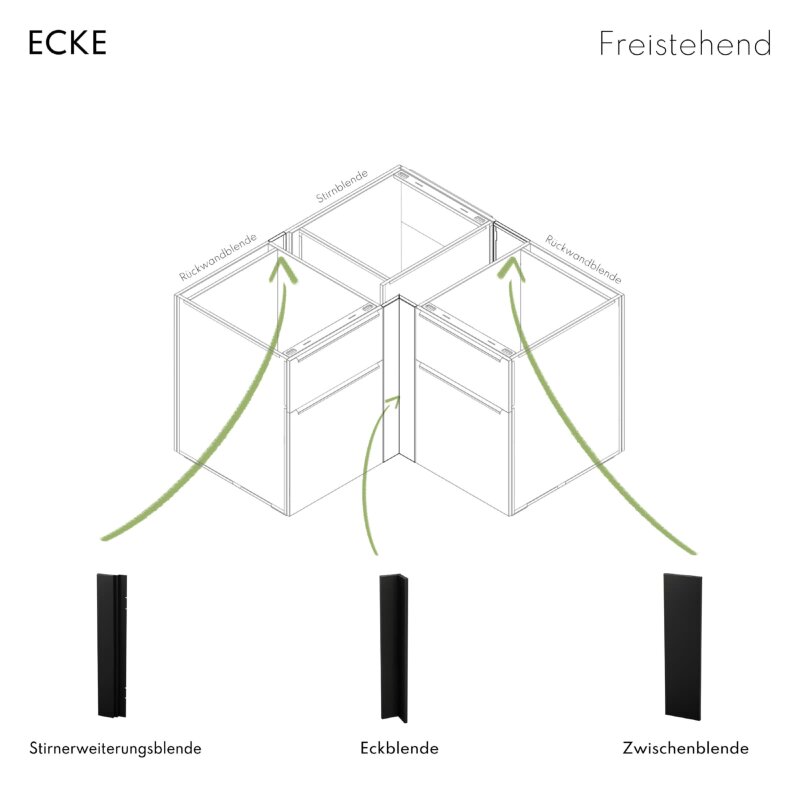 Vivandio elements - Stirnblende, mattschwarz