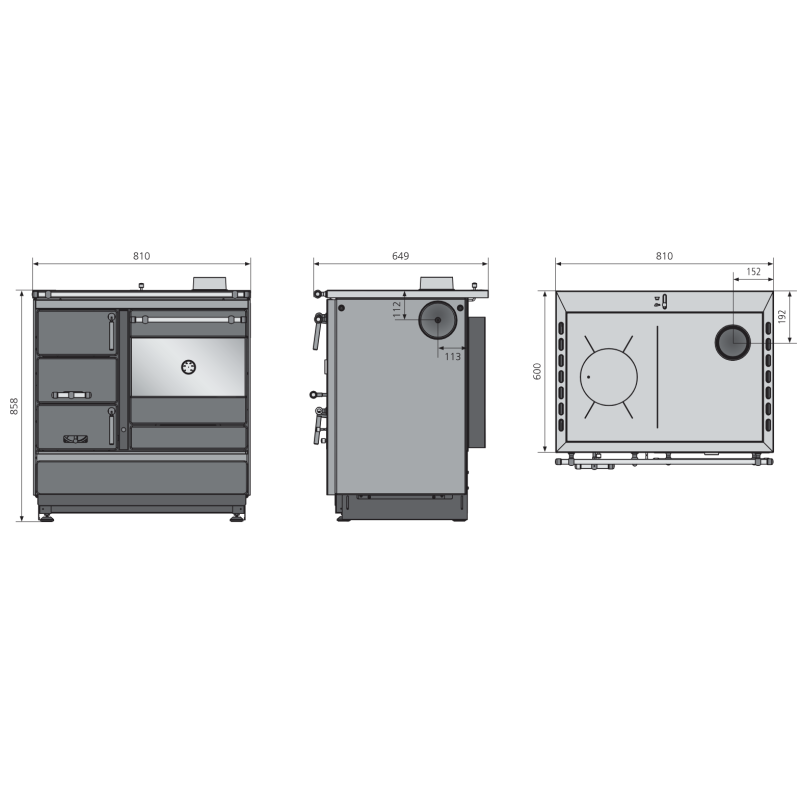 Küchenherd Justus Linz - 7 kW