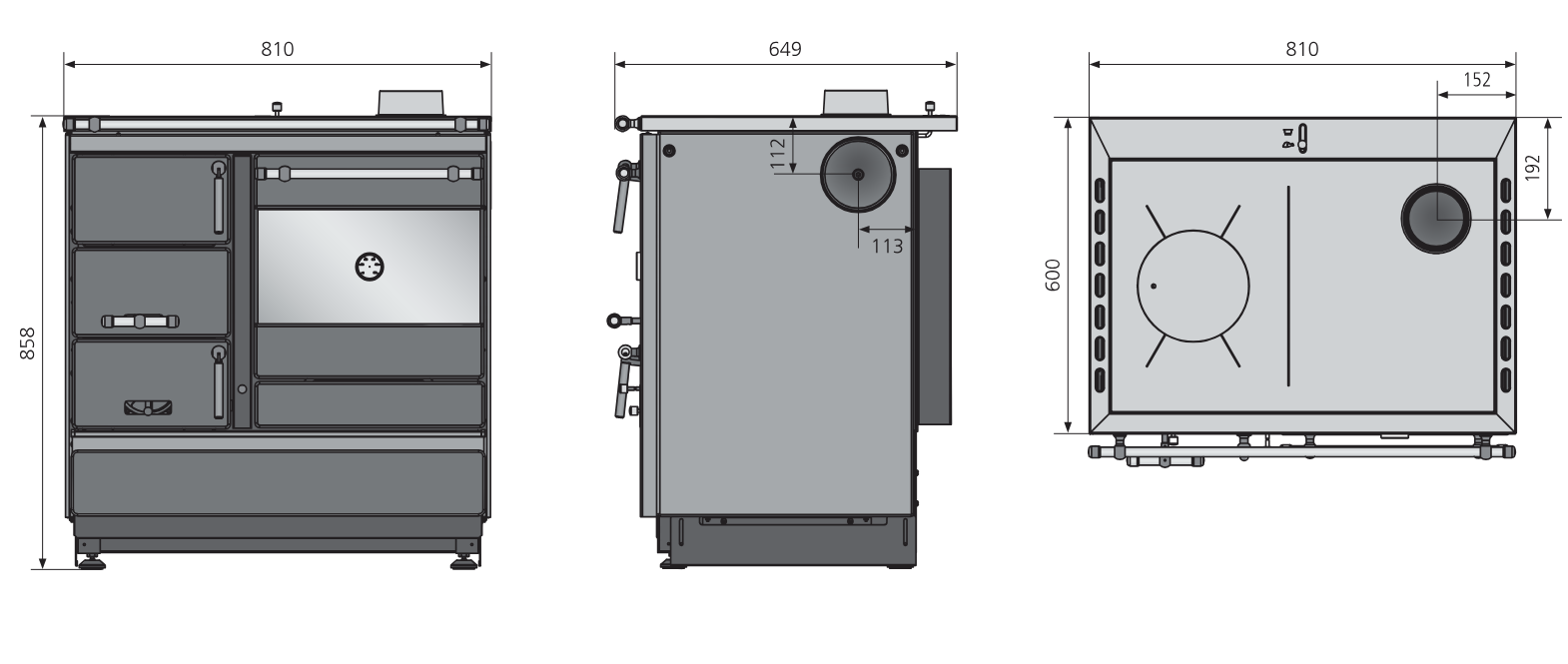 Küchenherd Justus Linz - 7 kW