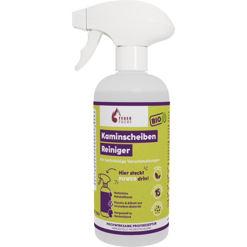 BIO Kaminscheiben-Reiniger 500ml - Feuer-Fuchs
