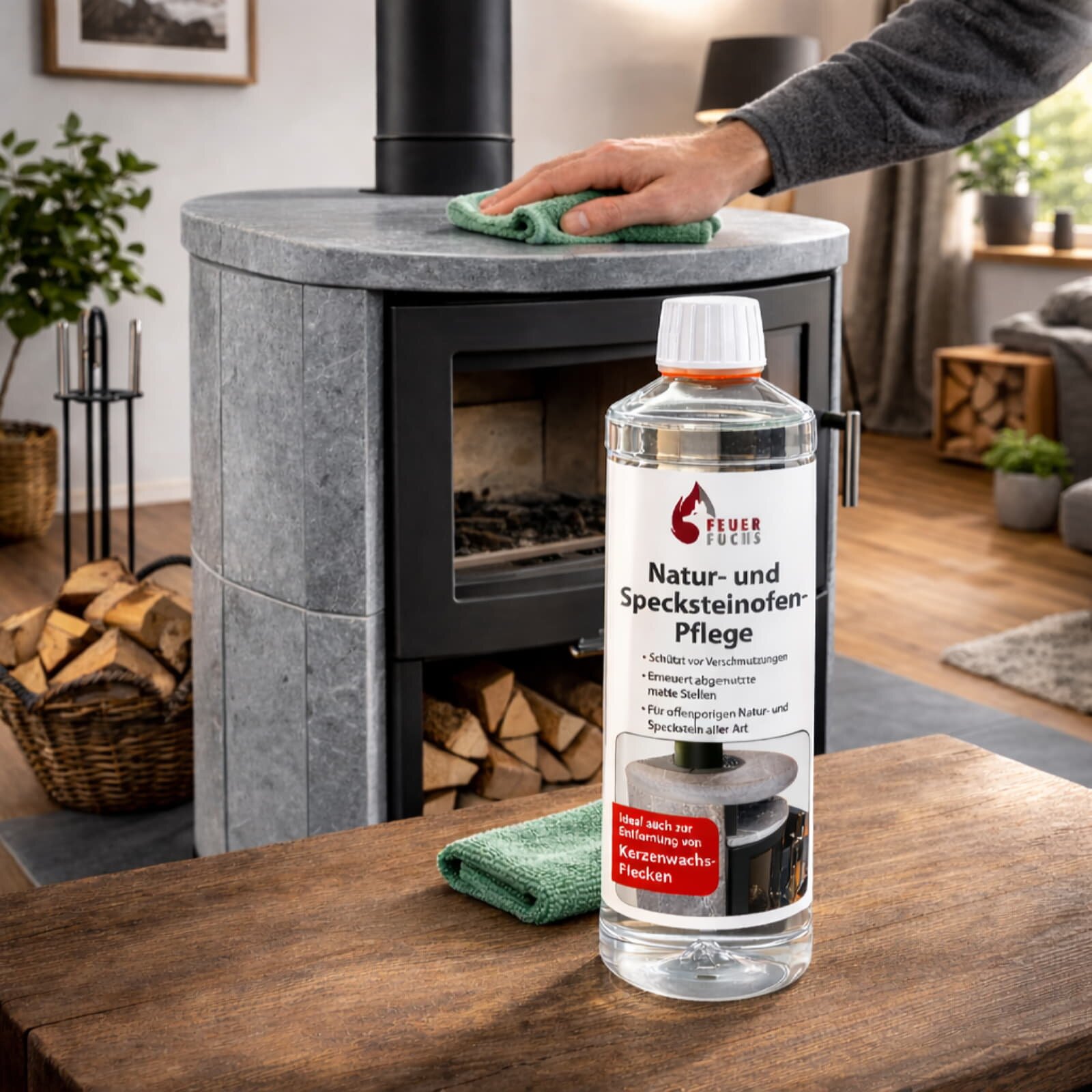 Natur- und Specksteinofen-Pflege, 500 ml - Feuer-Fuchs