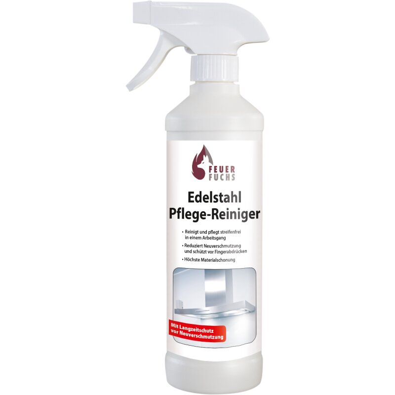 Edelstahl Pflege-Reiniger, 500 ml - Feuer-Fuchs