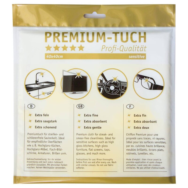 Premium Tuch 40 cm x 40 cm - Feuer-Fuchs