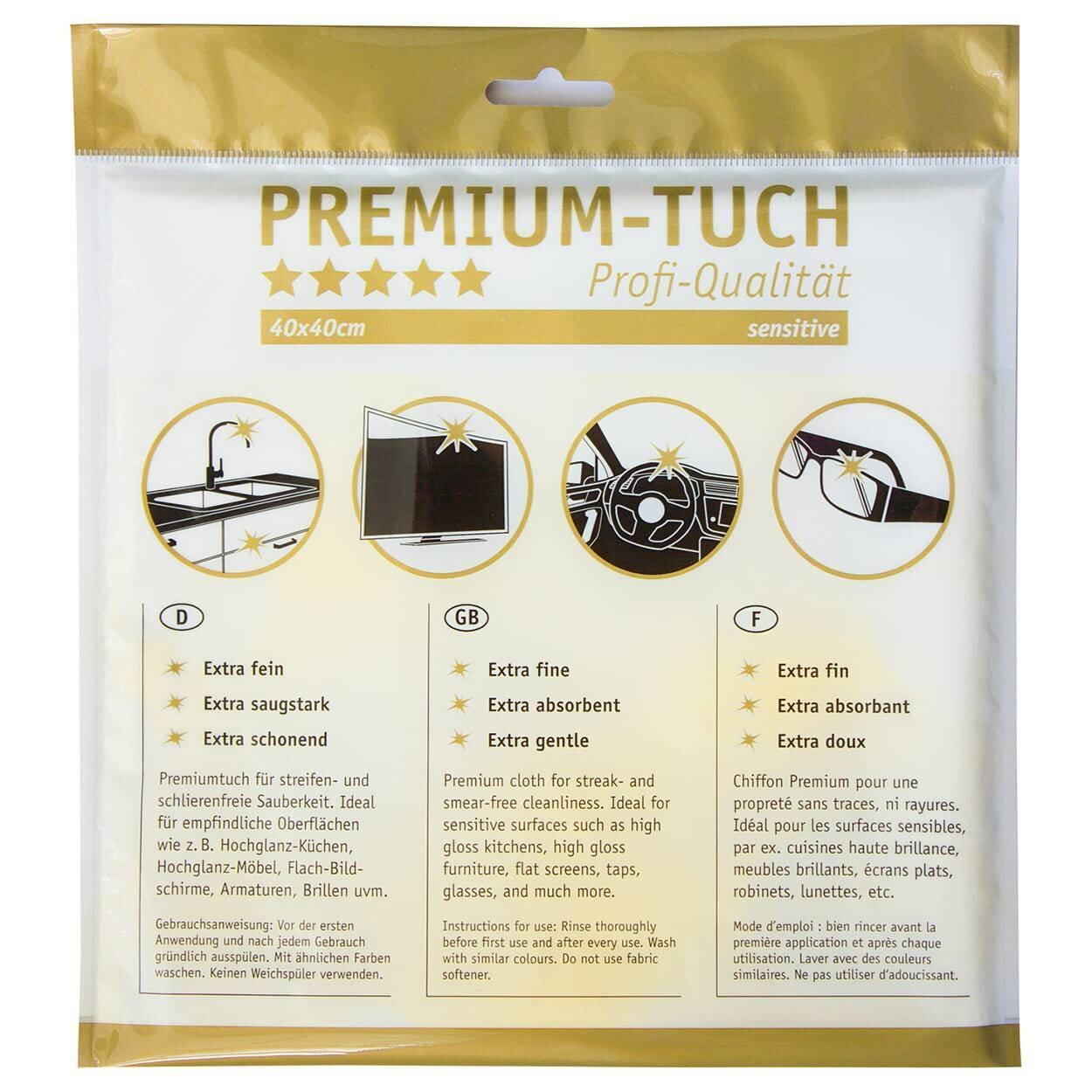 Premium Tuch 40 cm x 40 cm - Feuer-Fuchs