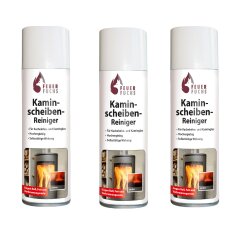 3x Kaminscheiben-Reiniger 300ml - Vorteilspack- Feuer-Fuchs