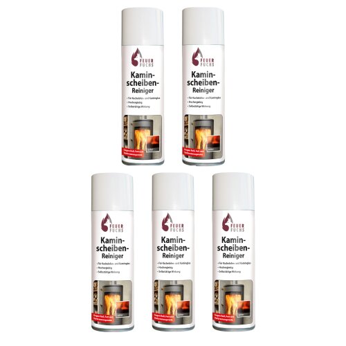 5x Kaminscheiben-Reiniger 300ml - Vorteilspack- Feuer-Fuchs
