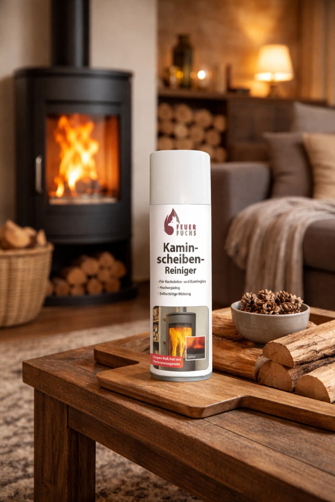 5x Kaminscheiben-Reiniger 300ml - Vorteilspack- Feuer-Fuchs