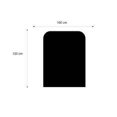 Valo Stahlbodenplatte Segmentbogen 1000 x 1200 mm,...