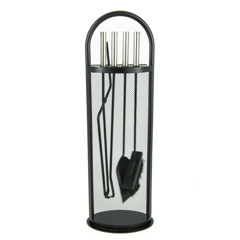 Valo Kaminbesteck Kopenhagen, 4-teilig, Schwarz