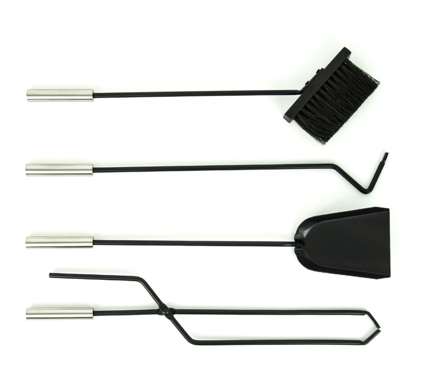 Valo Kaminbesteck Kopenhagen, 4-teilig, Schwarz