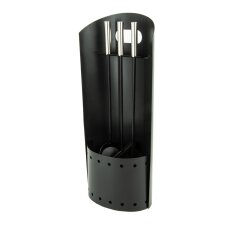 Valo Kaminbesteck Stockholm, 3-teilig, Schwarz