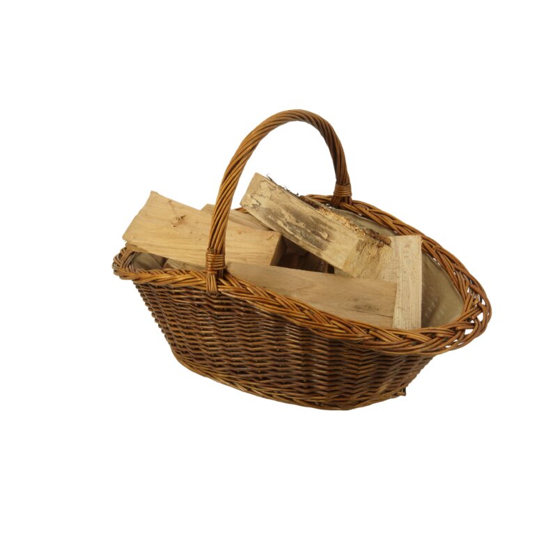 Valo Weidenkorb oval mit Juteeinlage